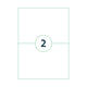 Etiket qbasic a4 1.000 vel 210x148mm 2000 labels